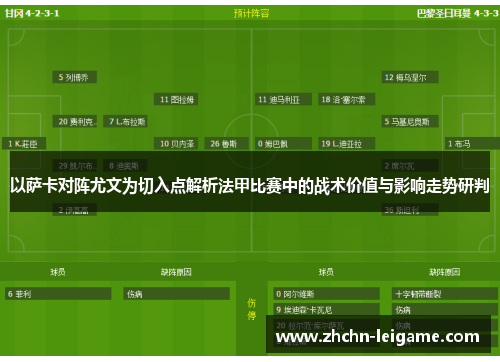 以萨卡对阵尤文为切入点解析法甲比赛中的战术价值与影响走势研判